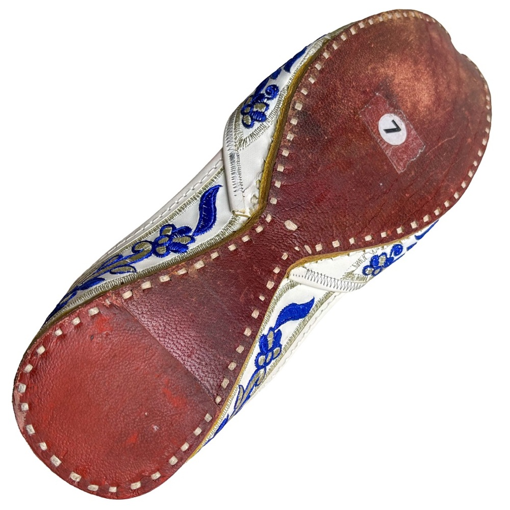 Punjabi Jutti Khussa Embroidered Shoes Size 7 - Picture 4 of 10